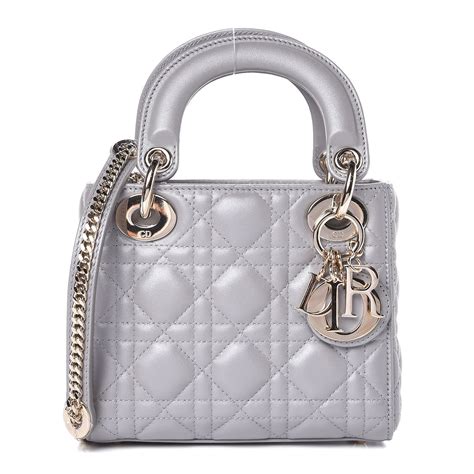 lmy lady dior grey|lambskin Dior bag.